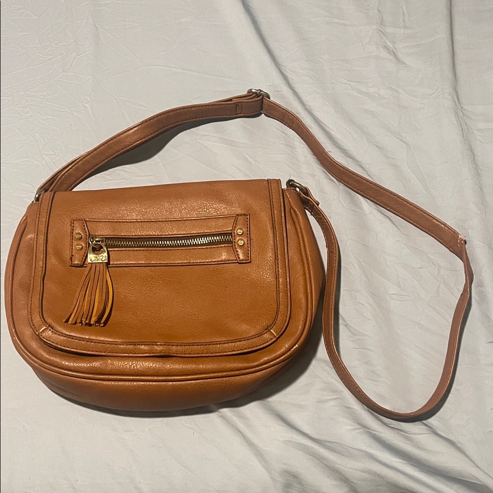 Tan Leather Shoulder Bag